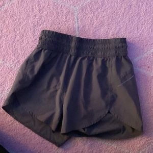 High waisted gray shorts